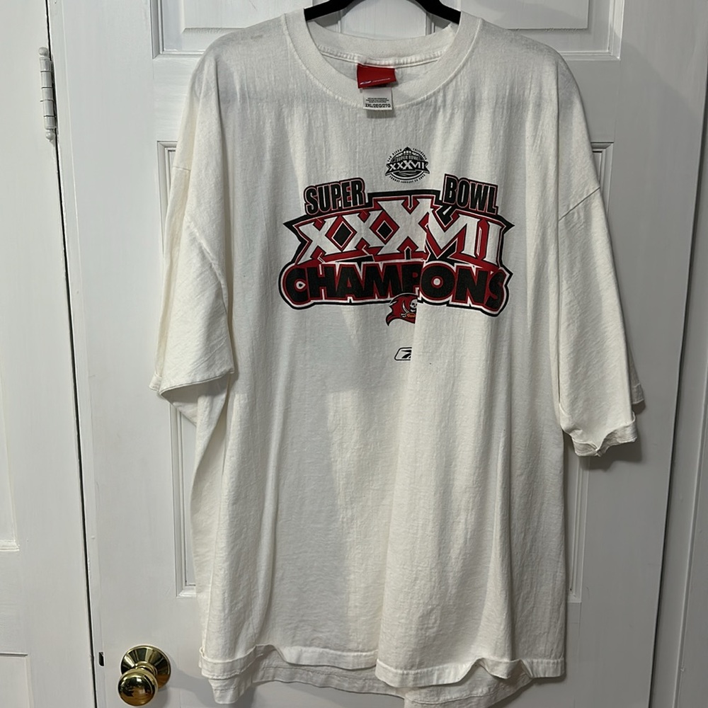 Vintage Super Bowl 2003 Reebok tshirt Florida Tampa Bay Buccaneers XXL - Picture 5 of 5